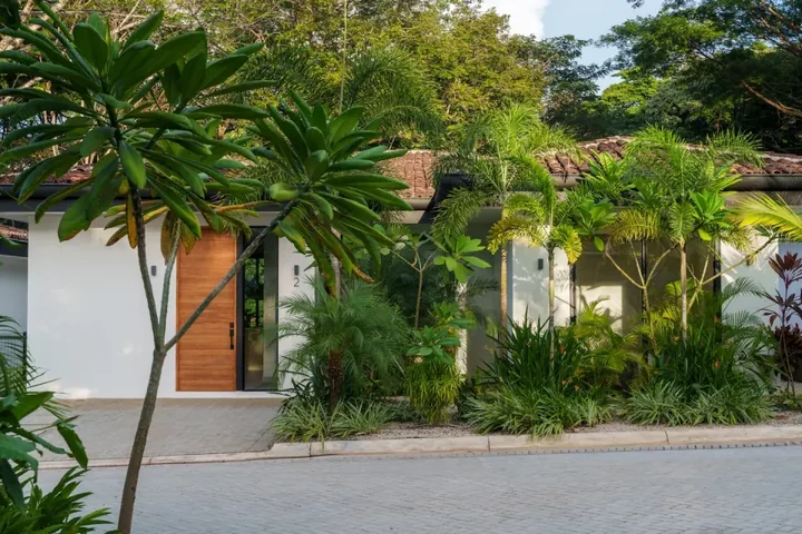 Landscaped entrance and garden at Casa #2